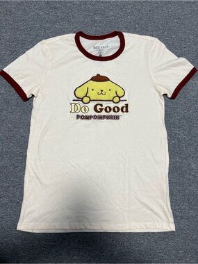 Pompompurin "Do Good" Graphic Ringer Tee  Adult S